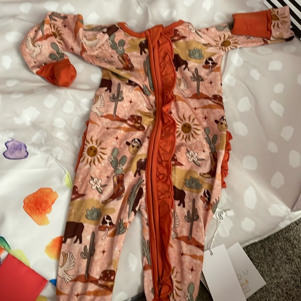 Cowgirl baby sleeper NWT